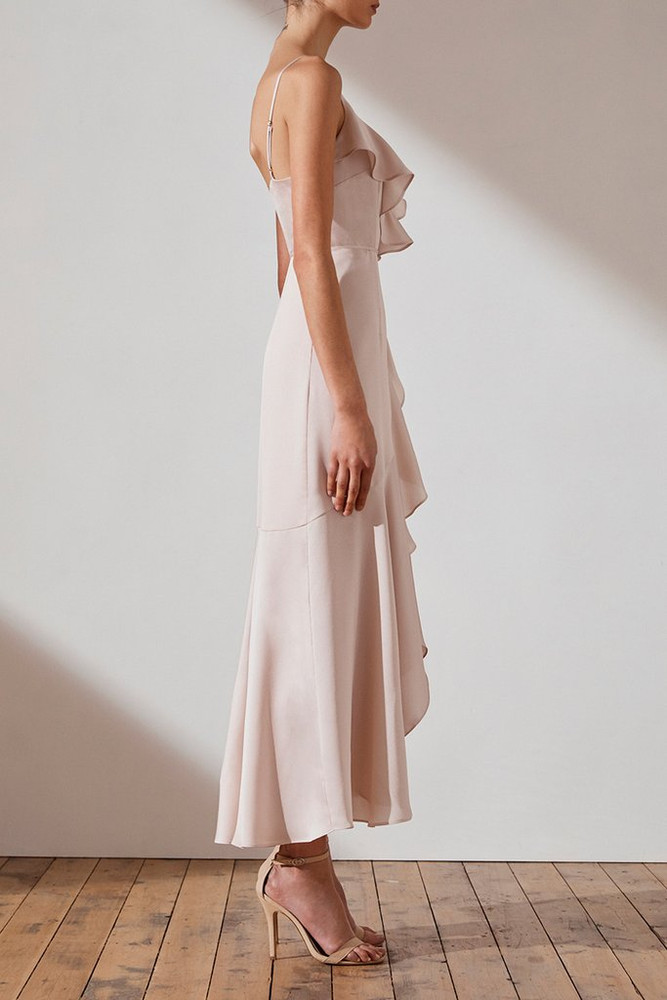 Cocktail Dresses | LUXE BIAS FRILL WRAP ...